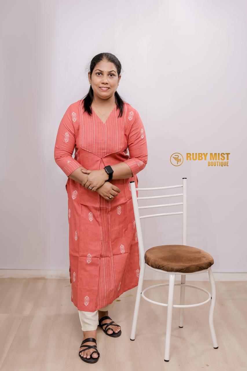 Soft Linen Cotton Kurti - Image 3