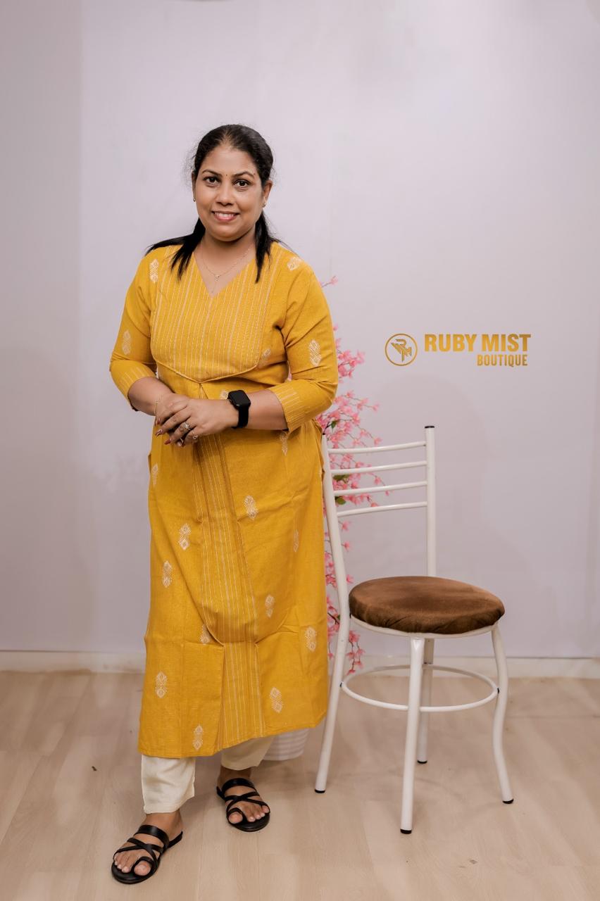 Soft Linen Cotton Kurti - Image 5